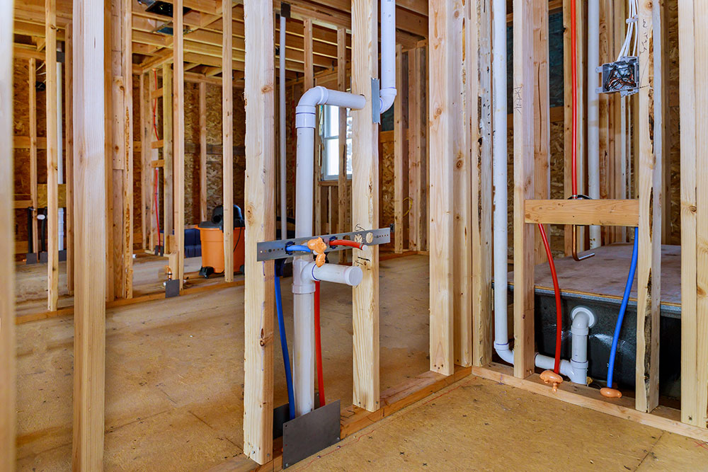 new construction remodeling plumbing